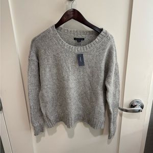 American Eagle Gray with Silver Sparkle Sweater
